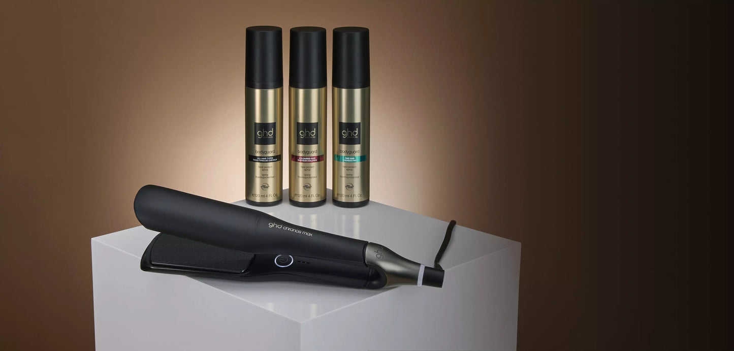 Plancha de pelo GHD Chronos Max styler negra/blanca (placas 43mm)