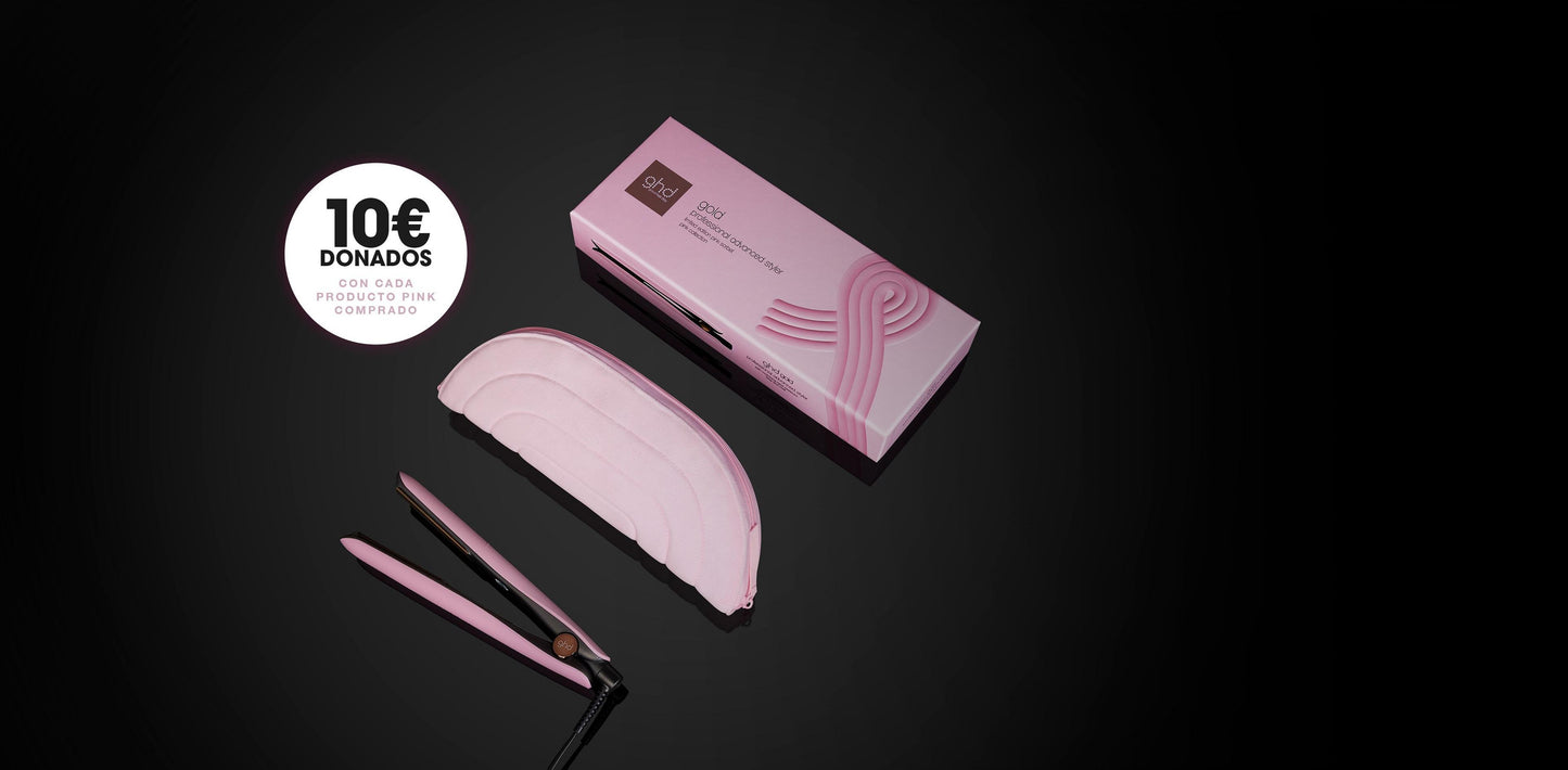 PLANCHA DE PELO GHD GOLD NEGRA/ROSA (PLACAS 26MM)